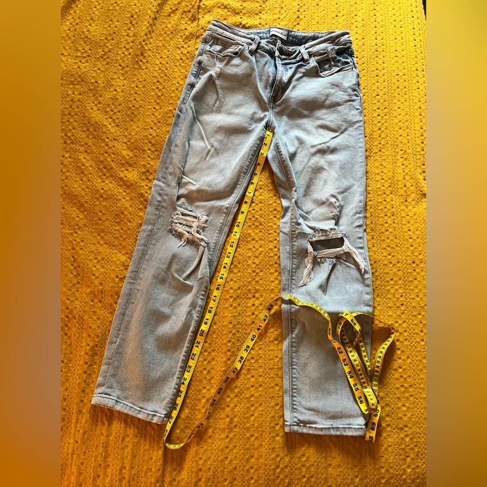 Studio Blue Ankle Straight Distressed Jeans sz 29